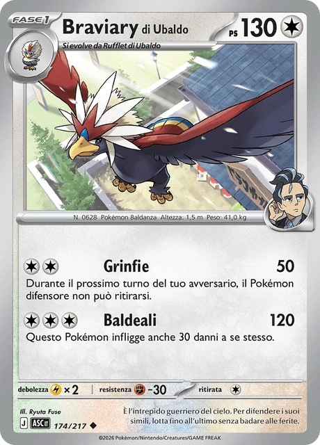 Braviary di Ubaldo – Reverse Holo · Poké Ball