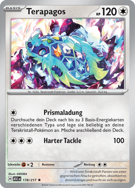 Terapagos – Reverse Holo · Energy Symbol
