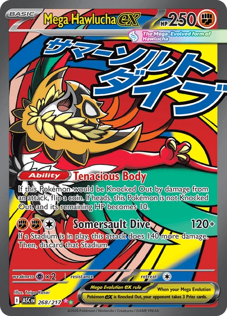 Mega Hawlucha ex – Holo
