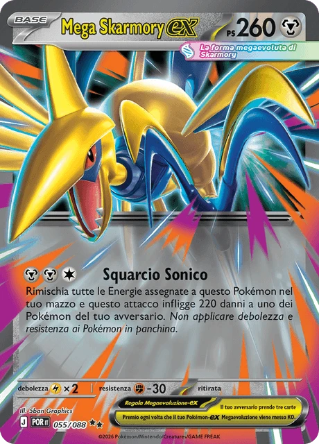 Mega Skarmory-ex – Holo