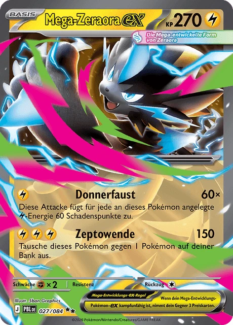 Mega-Zeraora-ex – Holo