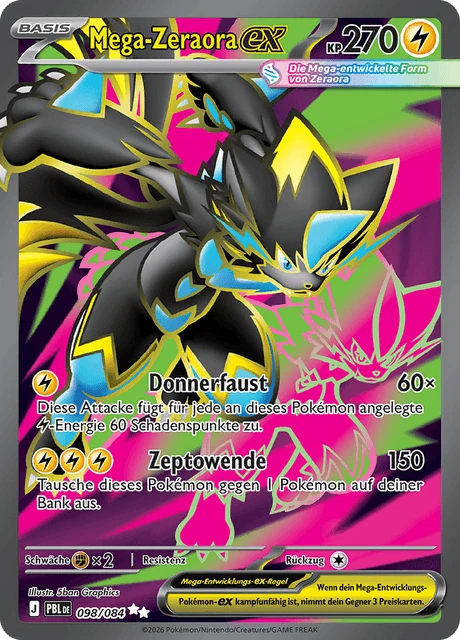 Mega-Zeraora-ex – Holo