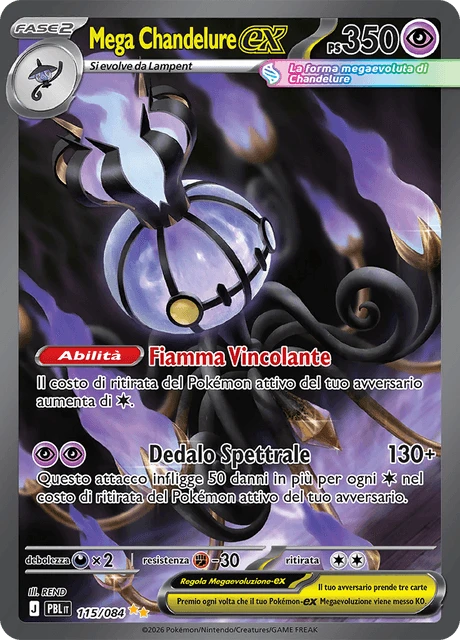 Mega Chandelure-ex – Holo