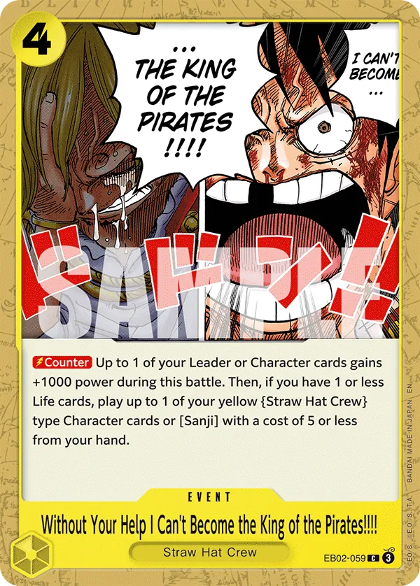 Sans toi... jamais je ne pourrai devenir le roi des pirates !!