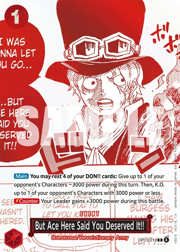 But Ace Here Said You Deserved It!! – Normal