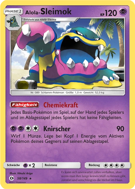 Alola-Sleimok – Reverse Holo