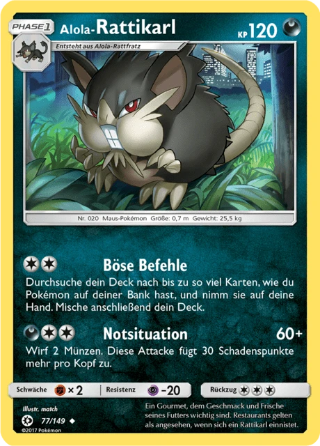 Alola-Rattikarl – Reverse Holo