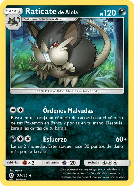 Raticate de Alola – Reverse Holo