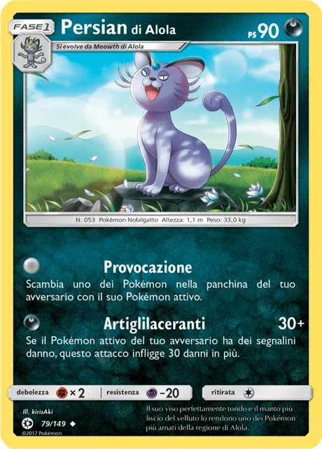 Persian di Alola – Reverse Holo