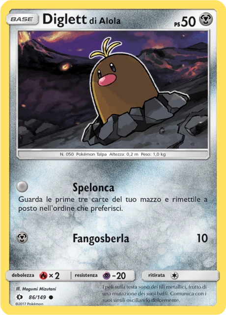 Diglett di Alola – Reverse Holo