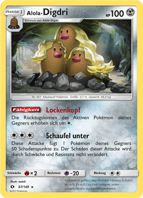 Alola-Digdri – Reverse Holo