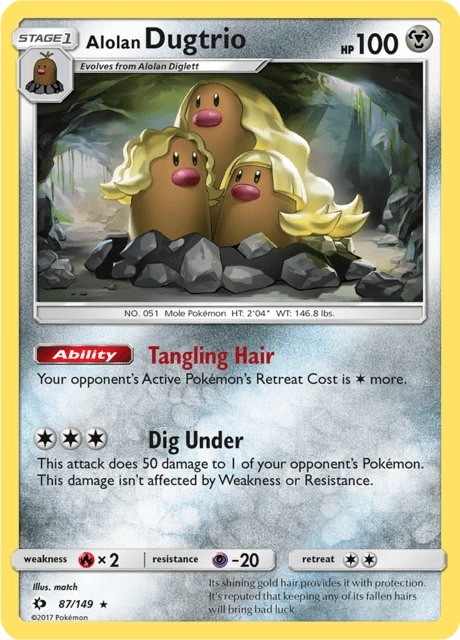 Alolan Dugtrio – Reverse Holo