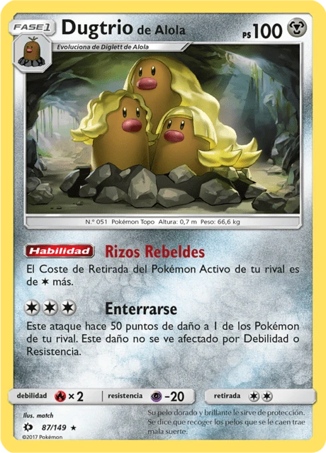 Dugtrio de Alola – Reverse Holo