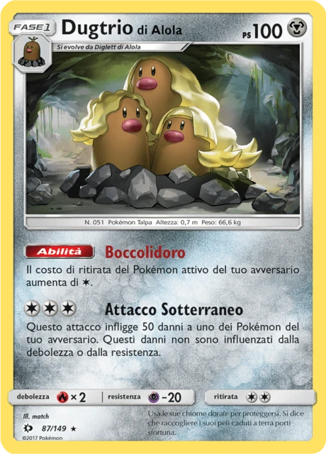 Dugtrio di Alola – Reverse Holo