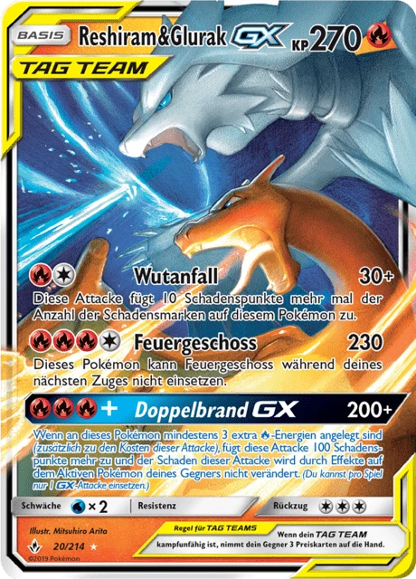 Reshiram & Glurak-GX