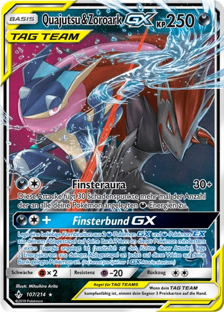 Quajutsu & Zoroark-GX – Holo