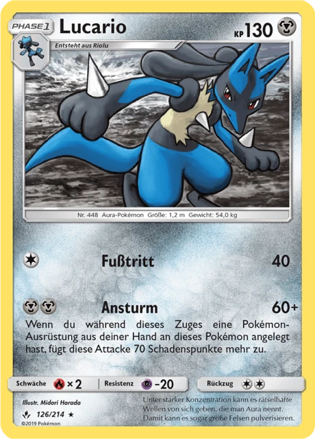Lucario – Reverse Holo