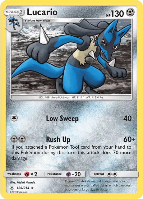 Lucario – Reverse Holo