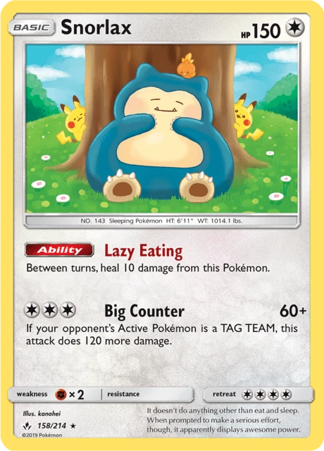 Snorlax – Reverse Holo