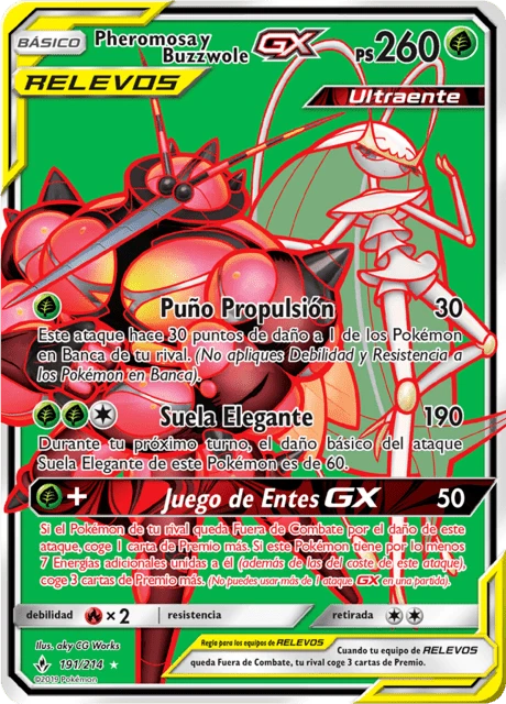 Pheromosa y Buzzwole-GX – Holo
