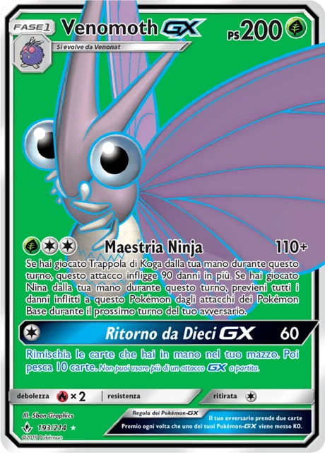 Venomoth-GX – Holo
