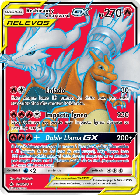 Reshiram y Charizard-GX