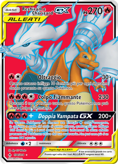 Reshiram e Charizard-GX