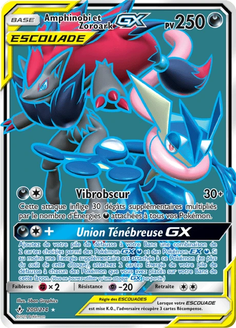 Amphinobi et Zoroark-GX – Holo