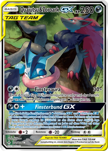 Quajutsu & Zoroark-GX – Holo