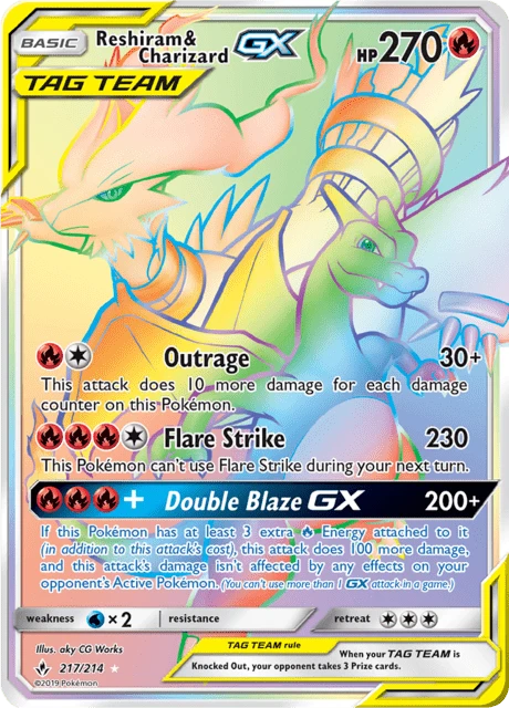 Reshiram & Charizard GX