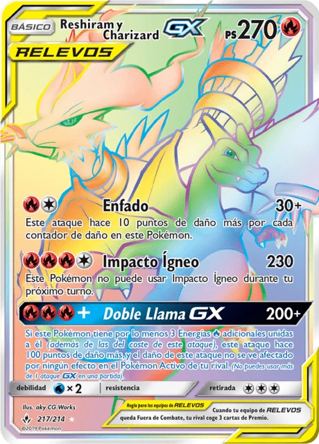 Reshiram y Charizard-GX