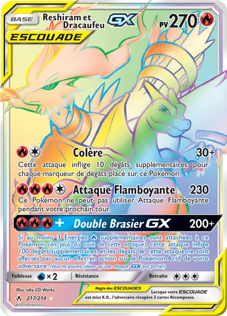 Reshiram et Dracaufeu-GX – Holo