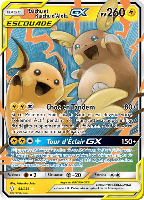 Raichu et Raichu d'Alola-GX