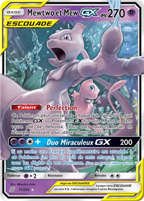 Mewtwo et Mew-GX – Holo