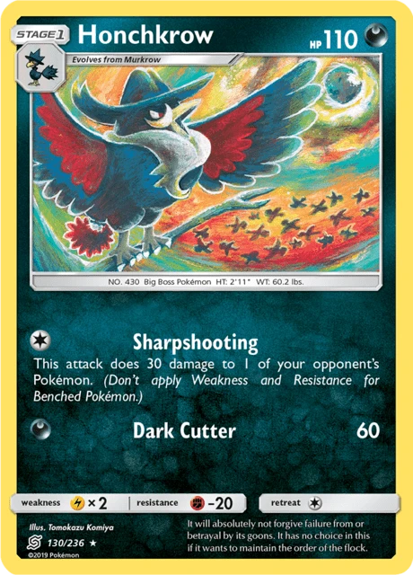 Honchkrow – Reverse Holo