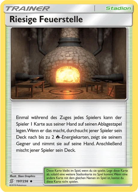 Riesige Feuerstelle – Reverse Holo