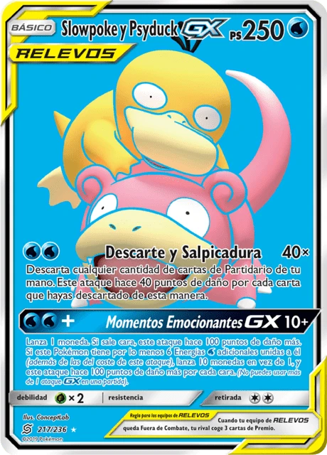 Slowpoke y Psyduck-GX – Holo