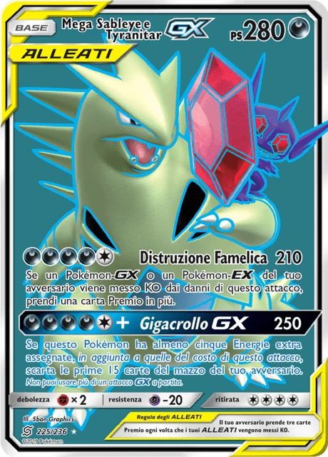 Mega Sableye e Tyranitar-GX – Holo