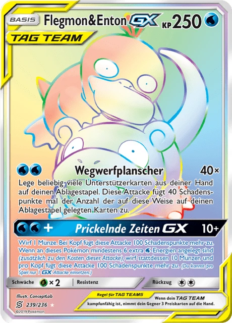 Flegmon & Enton-GX – Holo