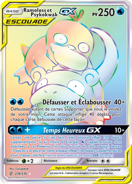 Ramoloss et Psykokwak-GX