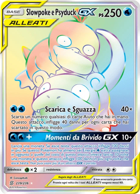 Slowpoke e Psyduck-GX – Holo