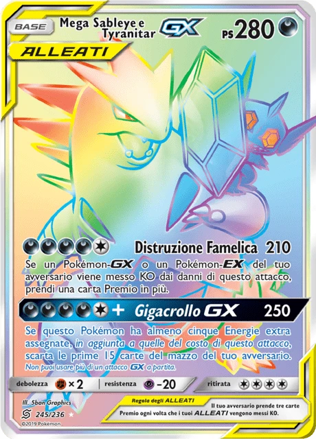Mega Sableye e Tyranitar-GX – Holo