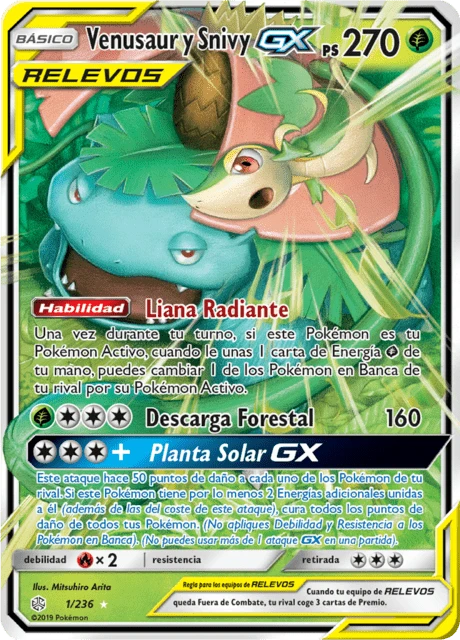 Venusaur y Snivy-GX