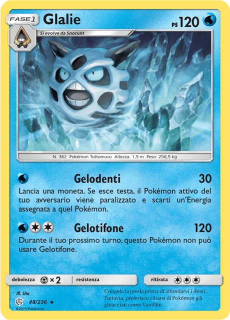 Glalie – Reverse Holo
