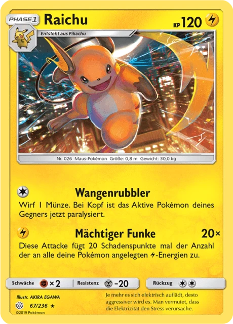 Raichu – Reverse Holo