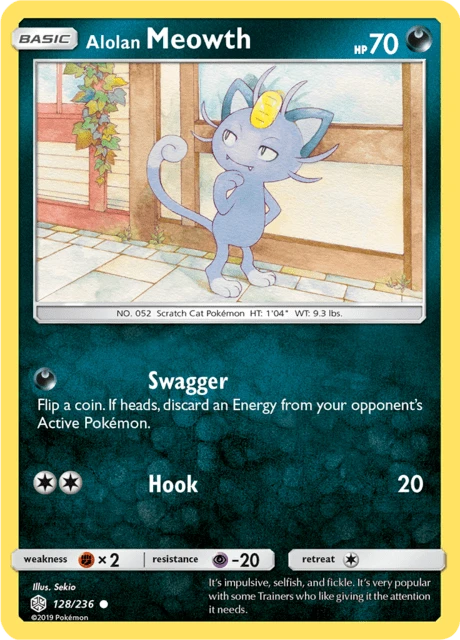 Alolan Meowth – Reverse Holo
