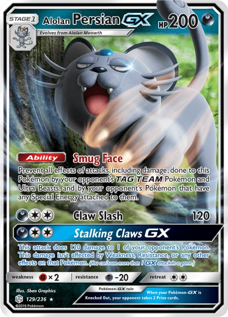 Alolan Persian GX – Holo