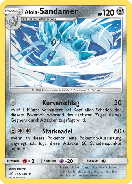 Alola-Sandamer – Reverse Holo