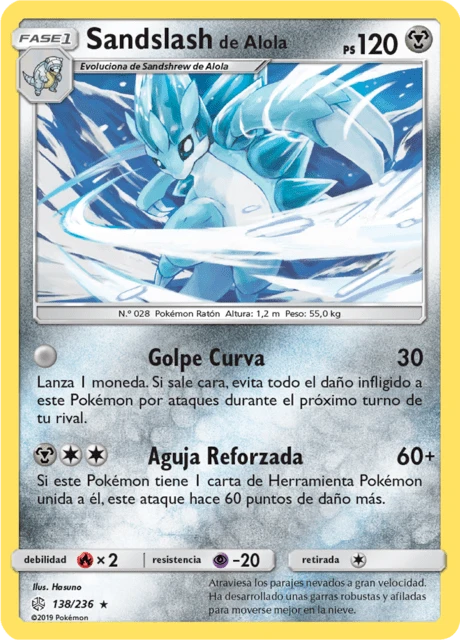 Sandslash de Alola – Reverse Holo