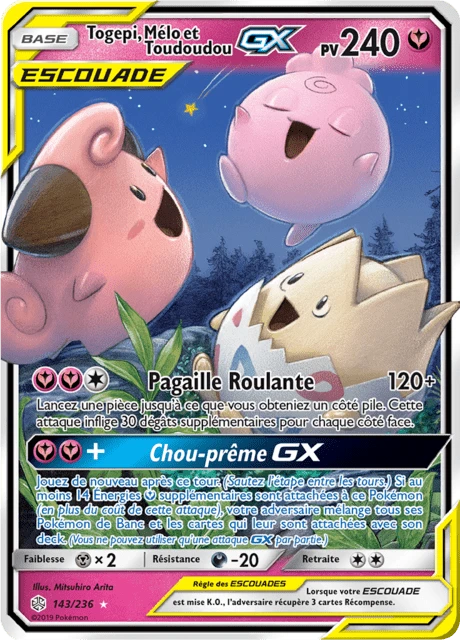 Togepi, Mélo et Toudoudou-GX – Holo